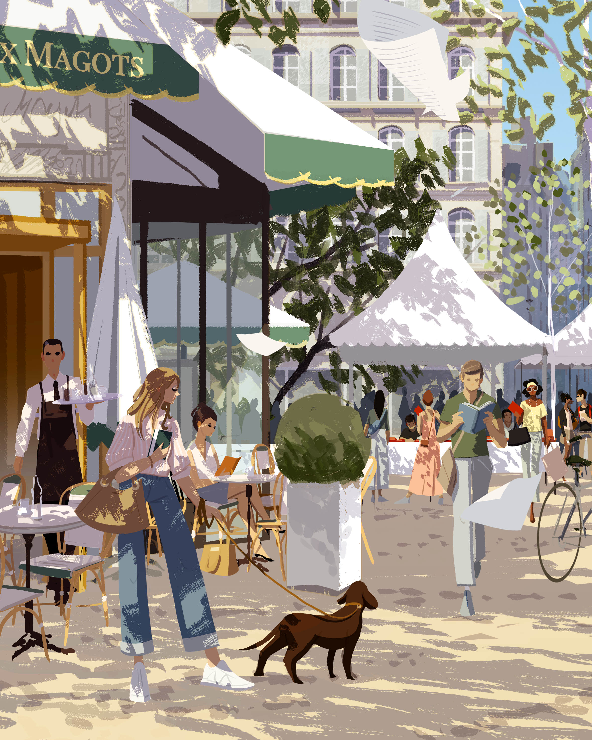 Affiche du Salon du Livre de Saint-Germain-des-Prés