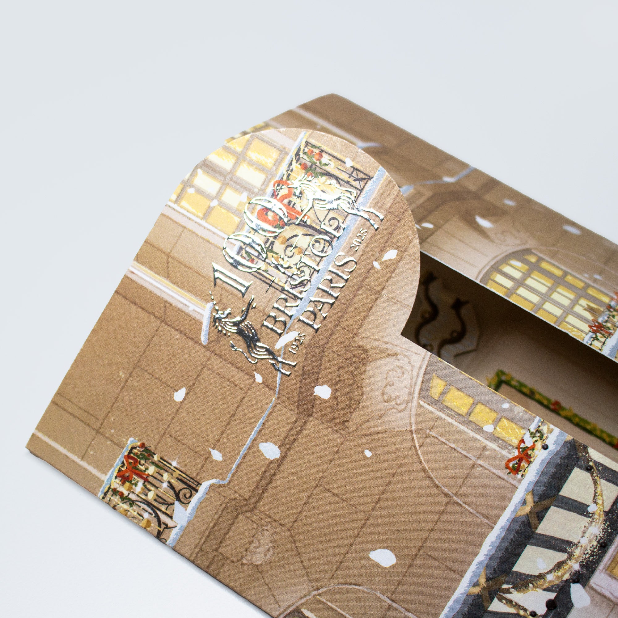 Détail de l’illustration de Noël réalisée pour Le Bristol Paris