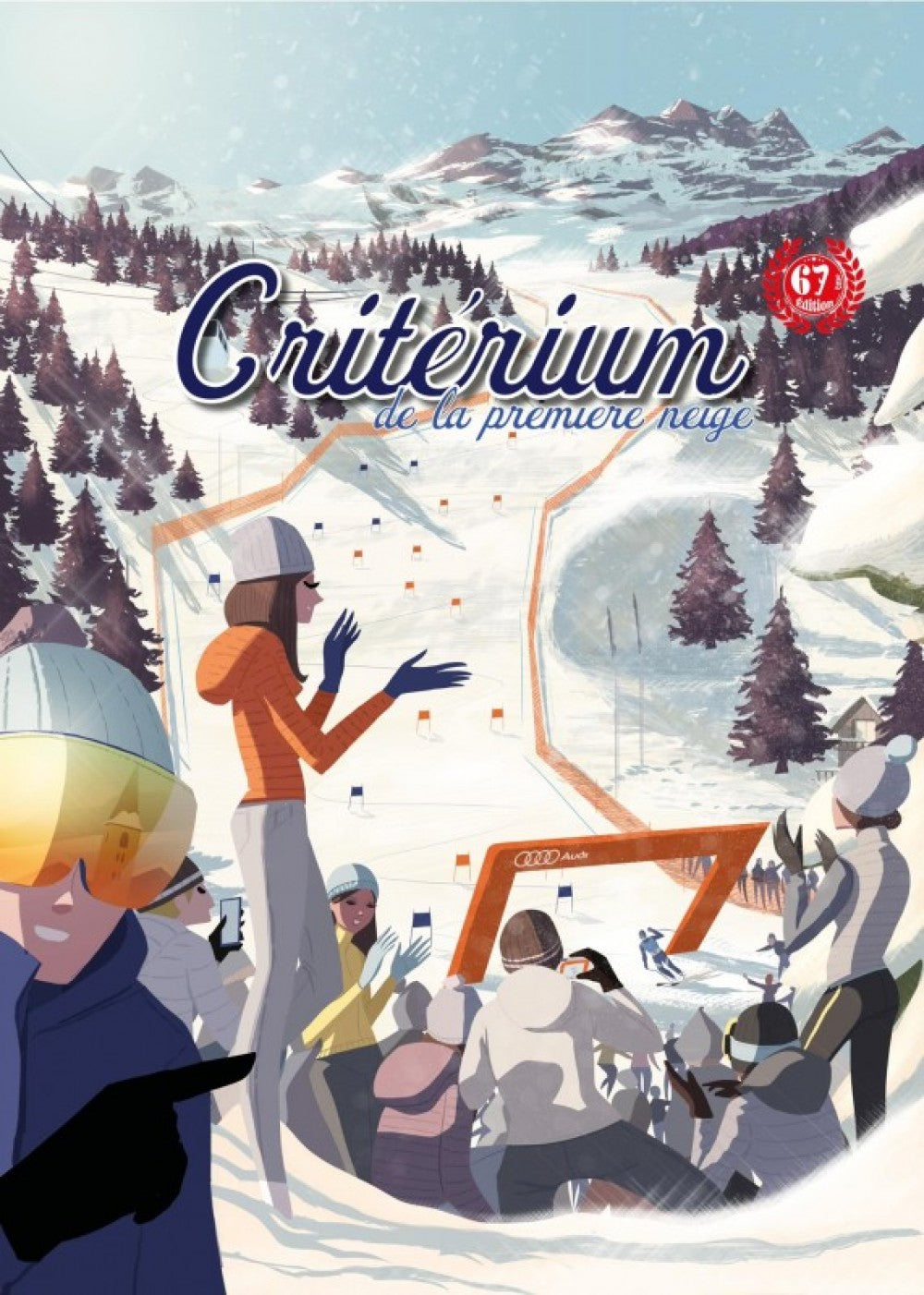 Réalisation du visuel de l'affiche du 67ème Critérium de la première neige de Val d'Isère