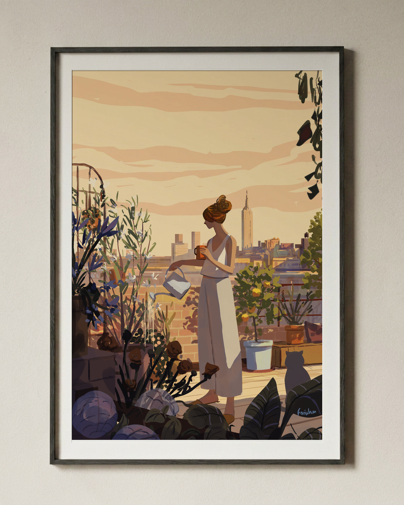 Rooftop flowers