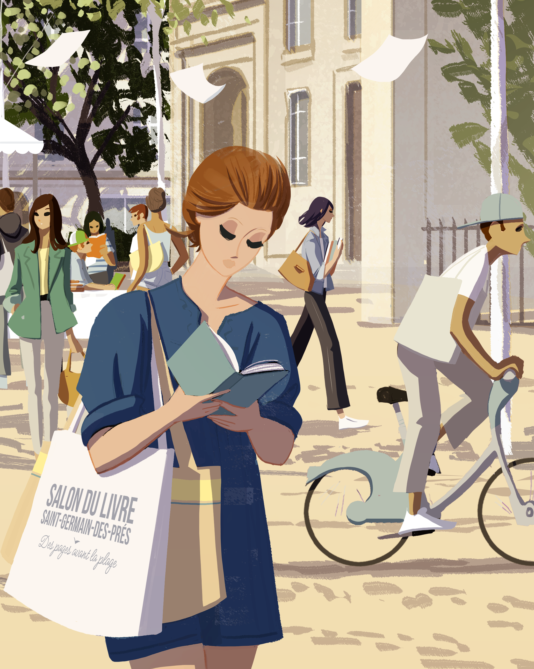 Affiche du Salon du Livre de Saint-Germain-des-Prés
