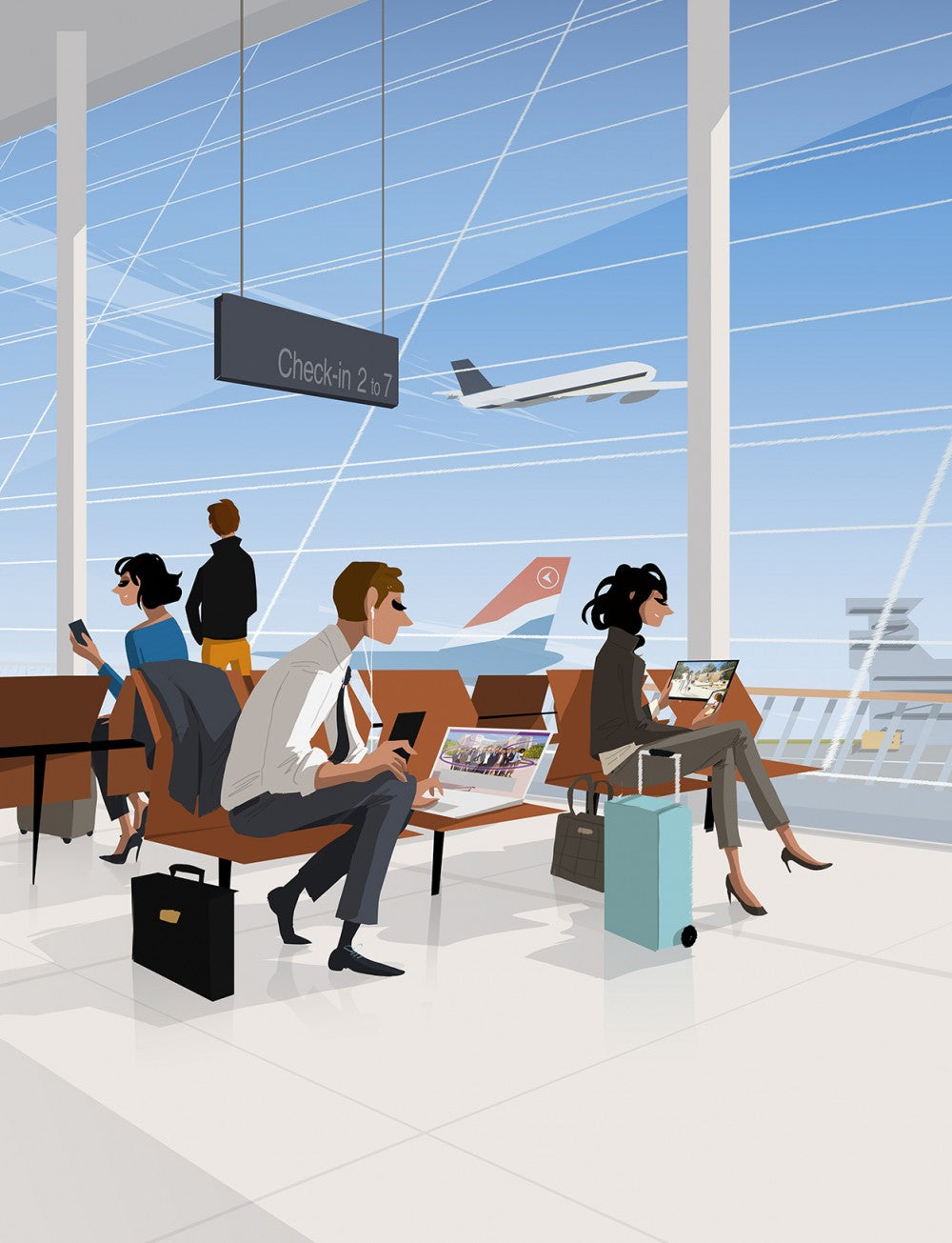 Aéroport. Campagne pour la marque BIL.