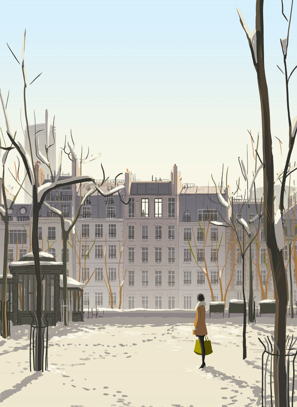 Paris sous la neige