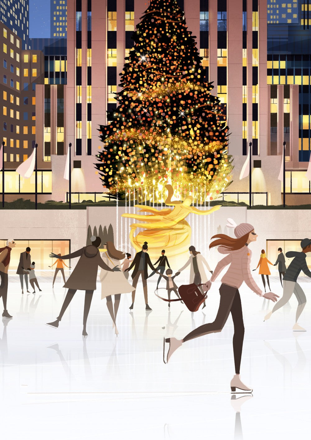 La patinoire du Rockfeller Center