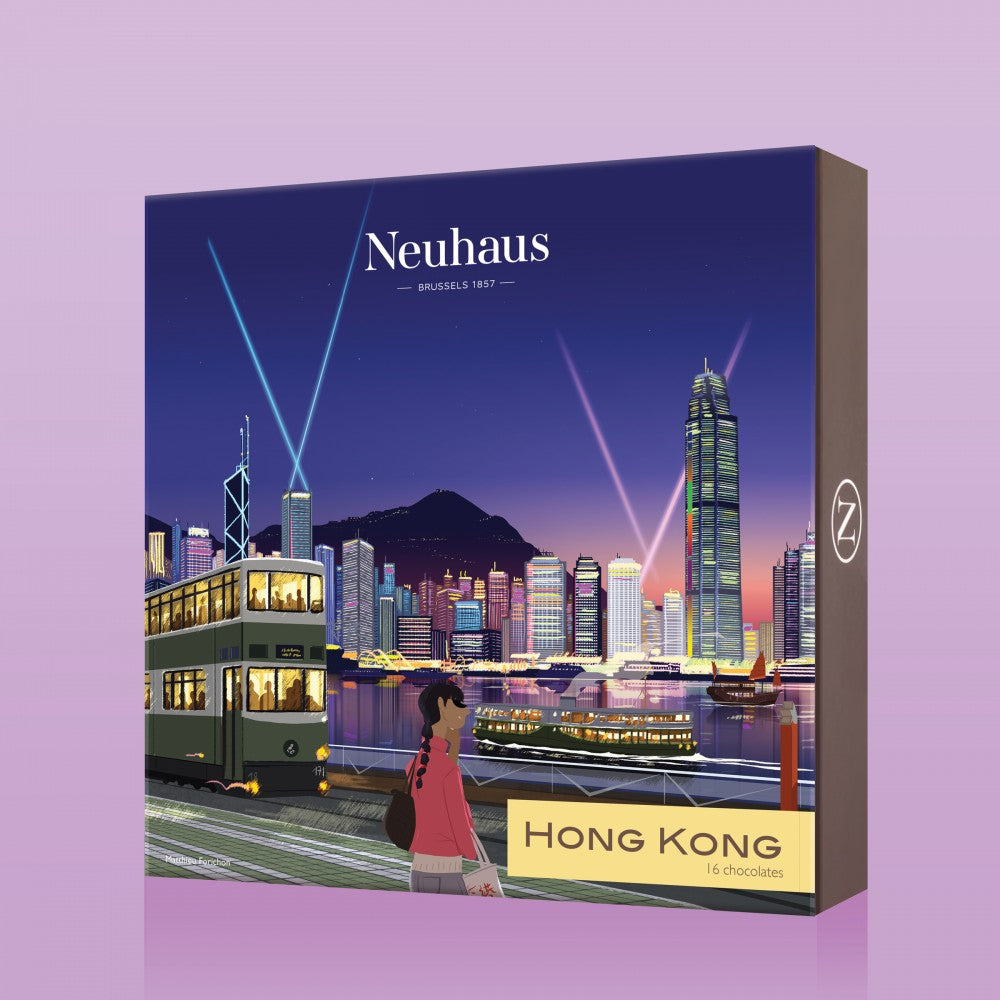 Campagne packaging pour la marque de chocolats Neuhaus.