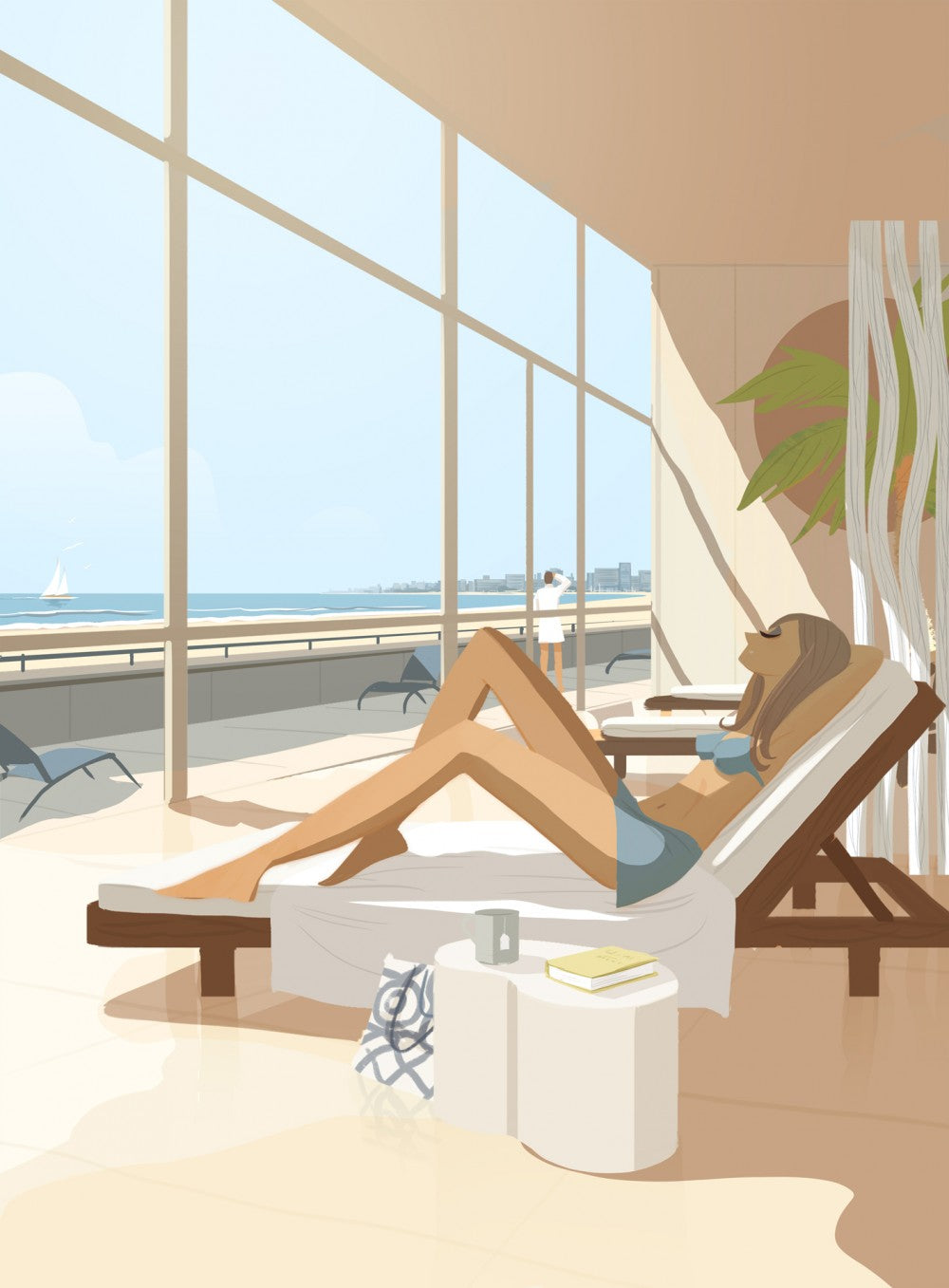 Création d'un set d'illustrations pour la marque Thalasso Valdys
