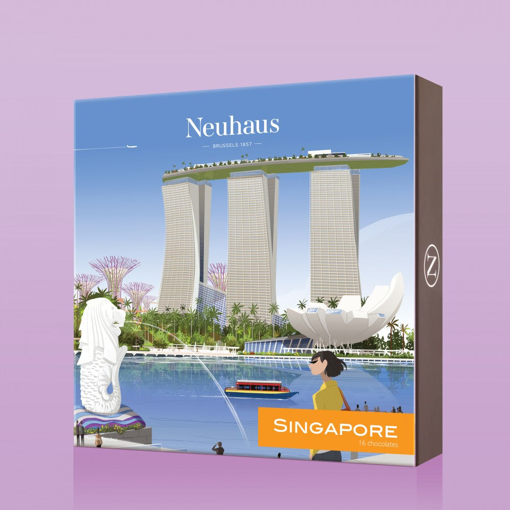 Campagne packaging pour la marque de chocolats Neuhaus.
