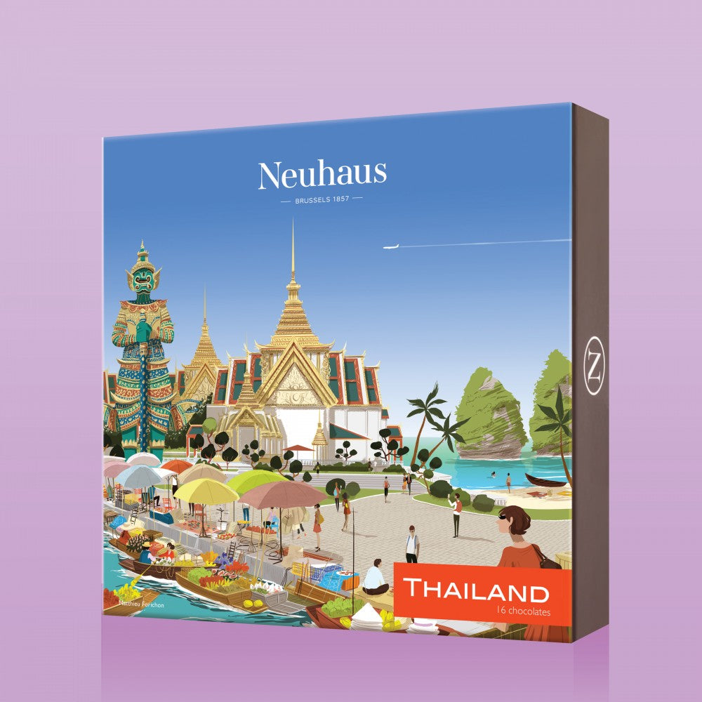 Campagne packaging pour la marque de chocolats Neuhaus.