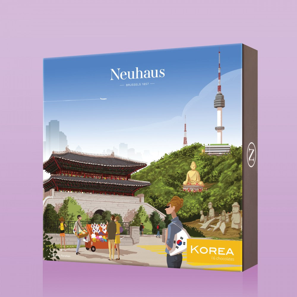 Campagne packaging pour la marque de chocolats Neuhaus.