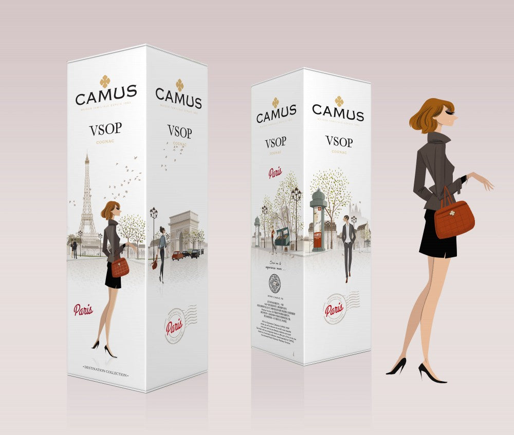 Campagne lancement de marque Camus Destinations