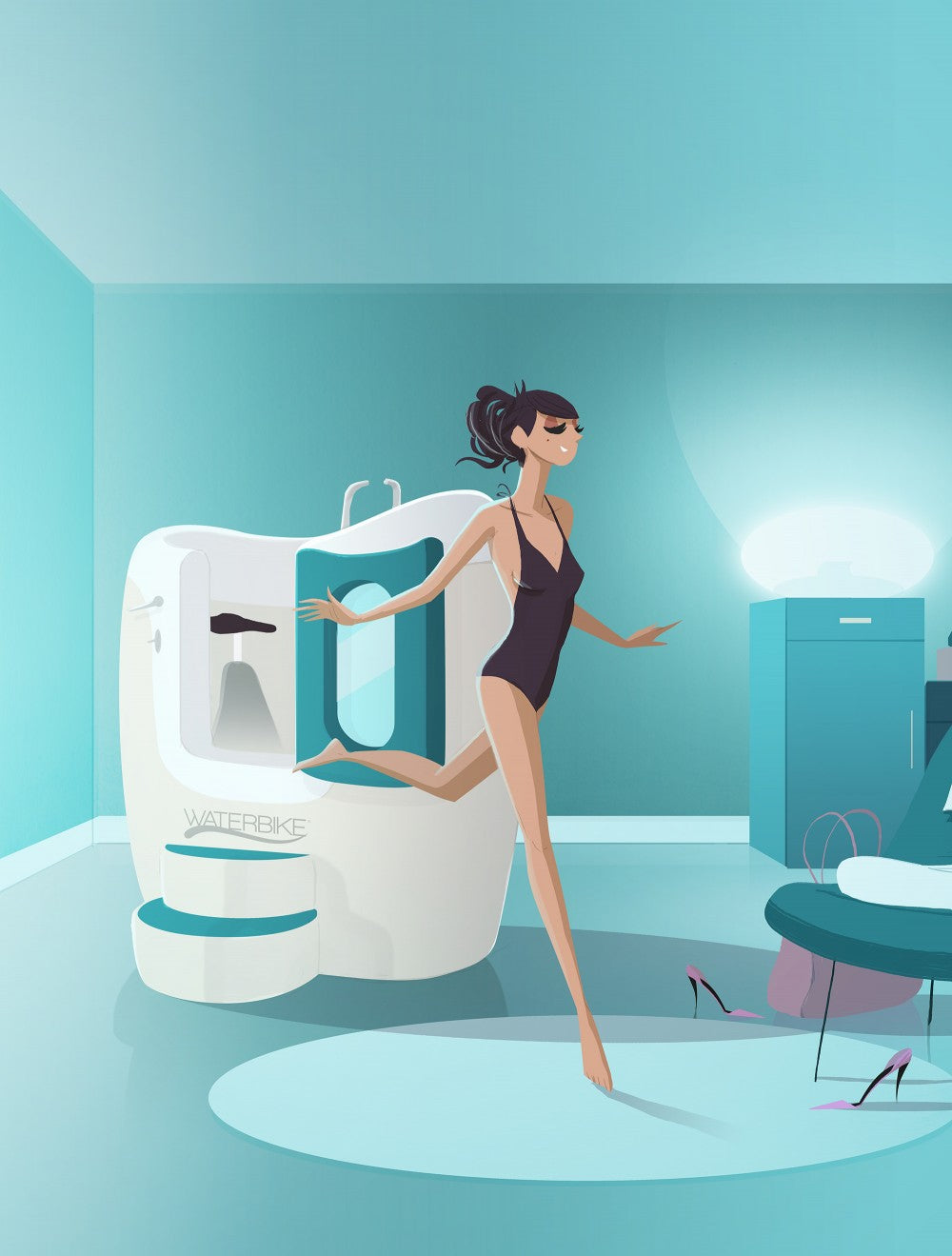 Campagne de communication pour la marque Waterbike