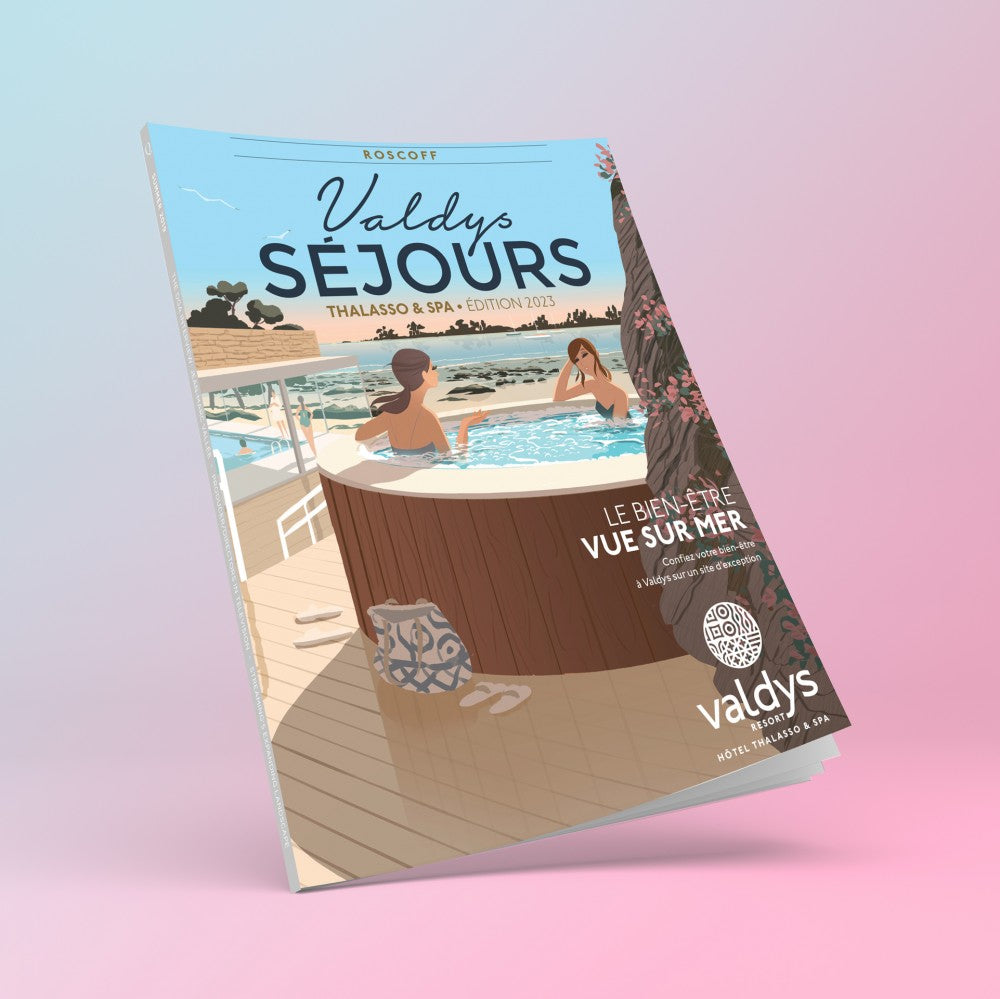 Création d'un set d'illustrations pour la marque Thalasso Valdys