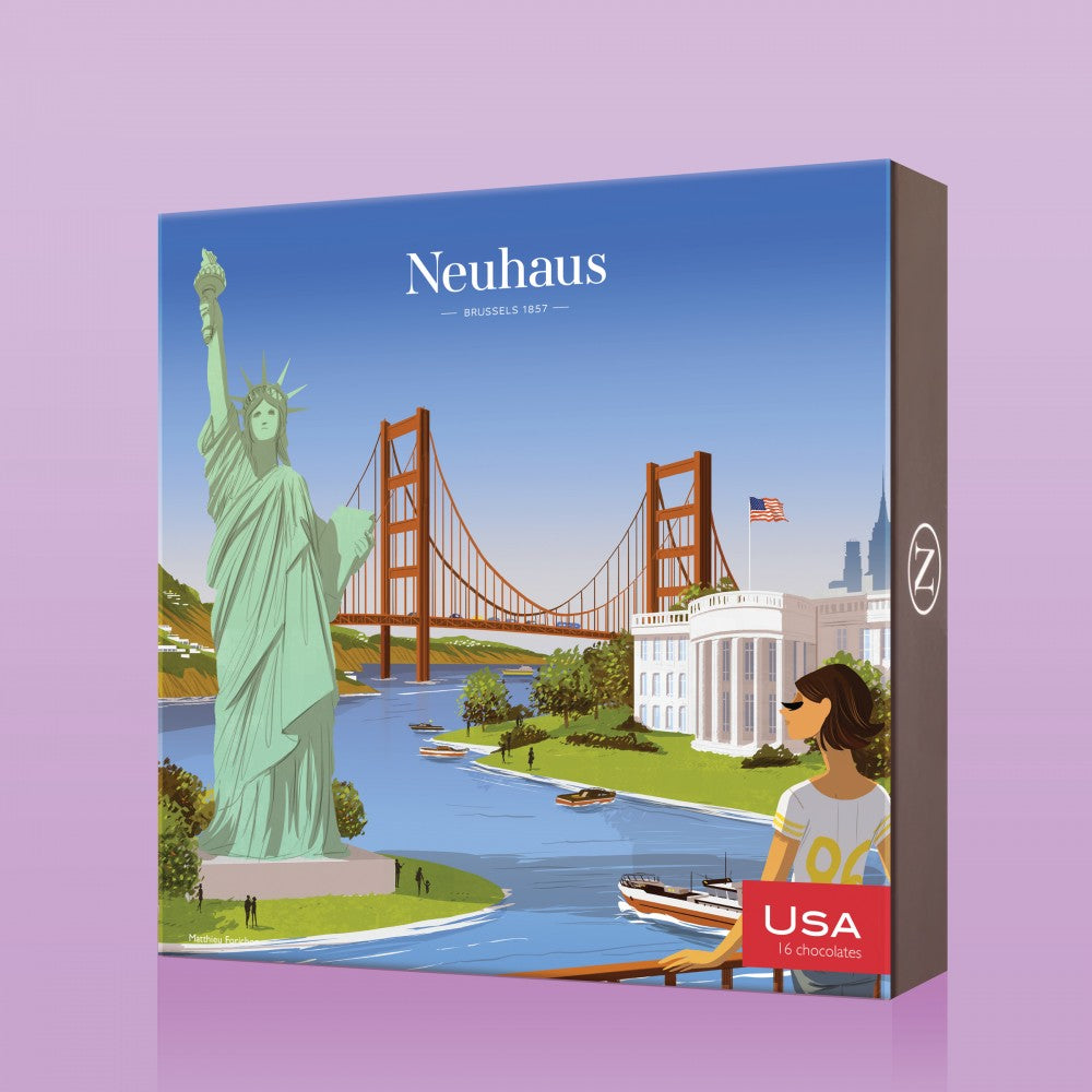 Campagne packaging pour la marque de chocolats Neuhaus.