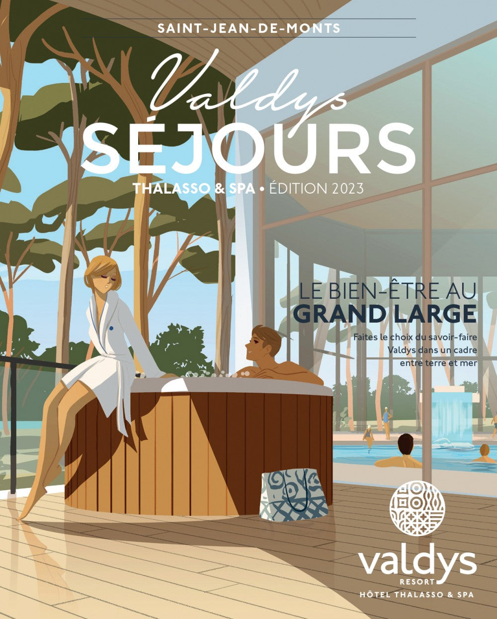 Création d'un set d'illustrations pour la marque Thalasso Valdys